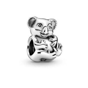 PANDORA Koala Bear Charm Authentic Sterling Silver Wildlife Australia Cuddly